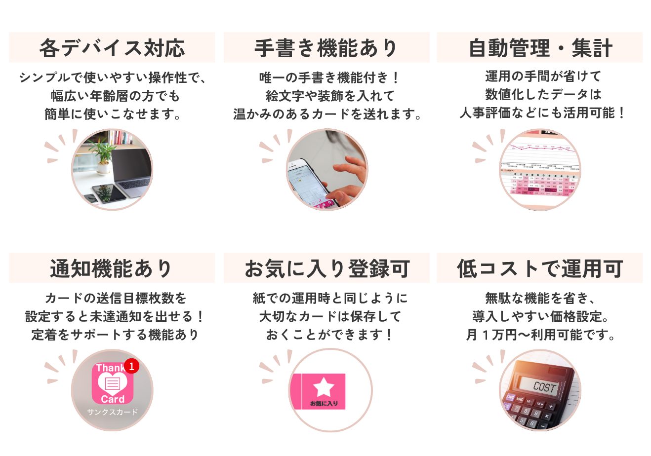 nskk　サンクスカードアプリ機能